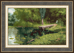 Вышивка МК-086 Заросший пруд. 1879 Вышивка МК-086 Заросший пруд. 1879