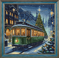 Вышивка ГМ-066 Новогодний трамвай
