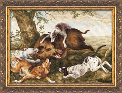 Вышивка НТ-002 Охота на кабана Вышивка НТ-002 Охота на кабана